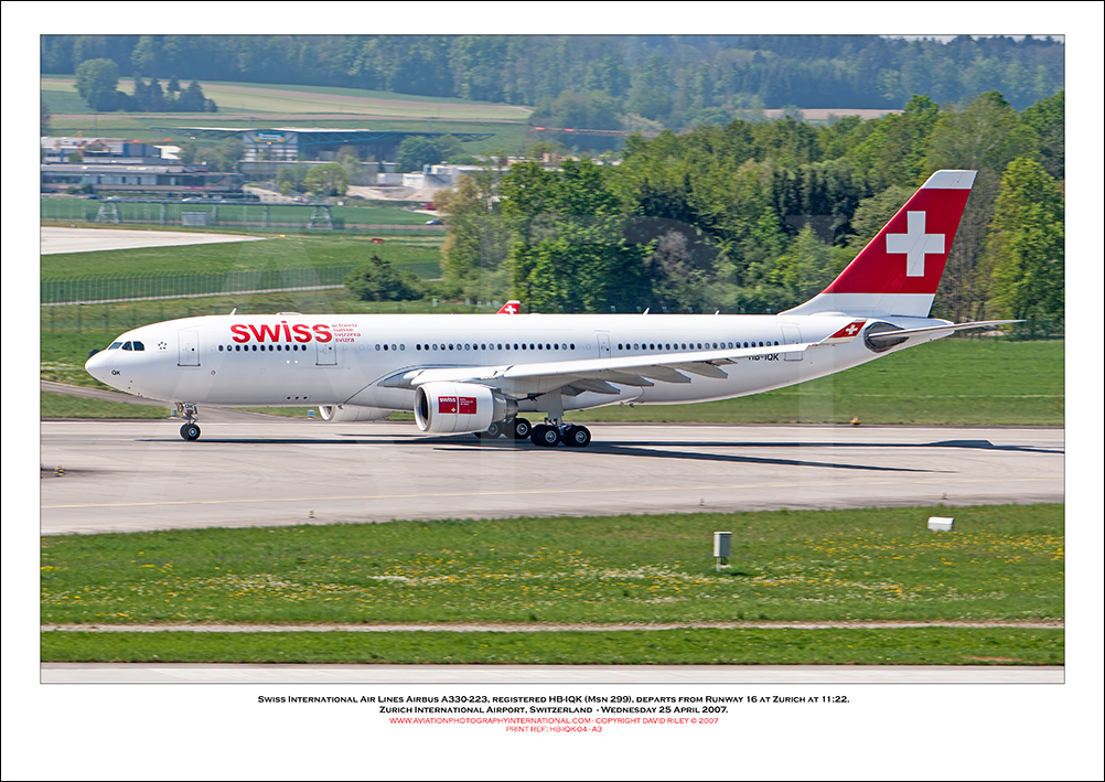 HB-IQK - Swiss International Air Lines Airbus A330-223  (Msn 299) - 04