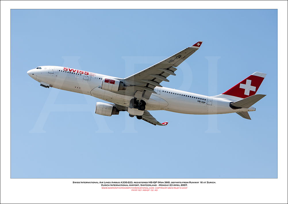 HB-IQP - Swiss International Air Lines Airbus A330-223  (Msn 366) - 02