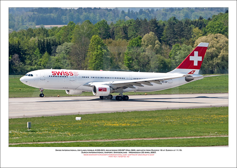 HB-IQP - Swiss International Air Lines Airbus A330-223  (Msn 366) - 03