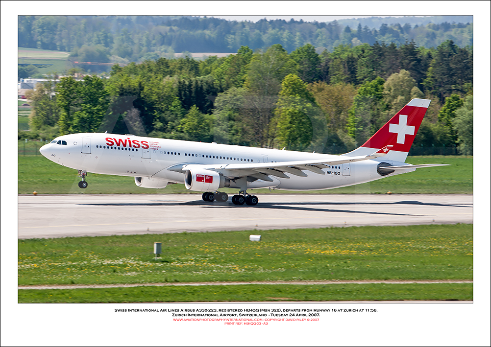 HB-IQQ - Swiss International Air Lines Airbus A330-223  (Msn 322) - 03