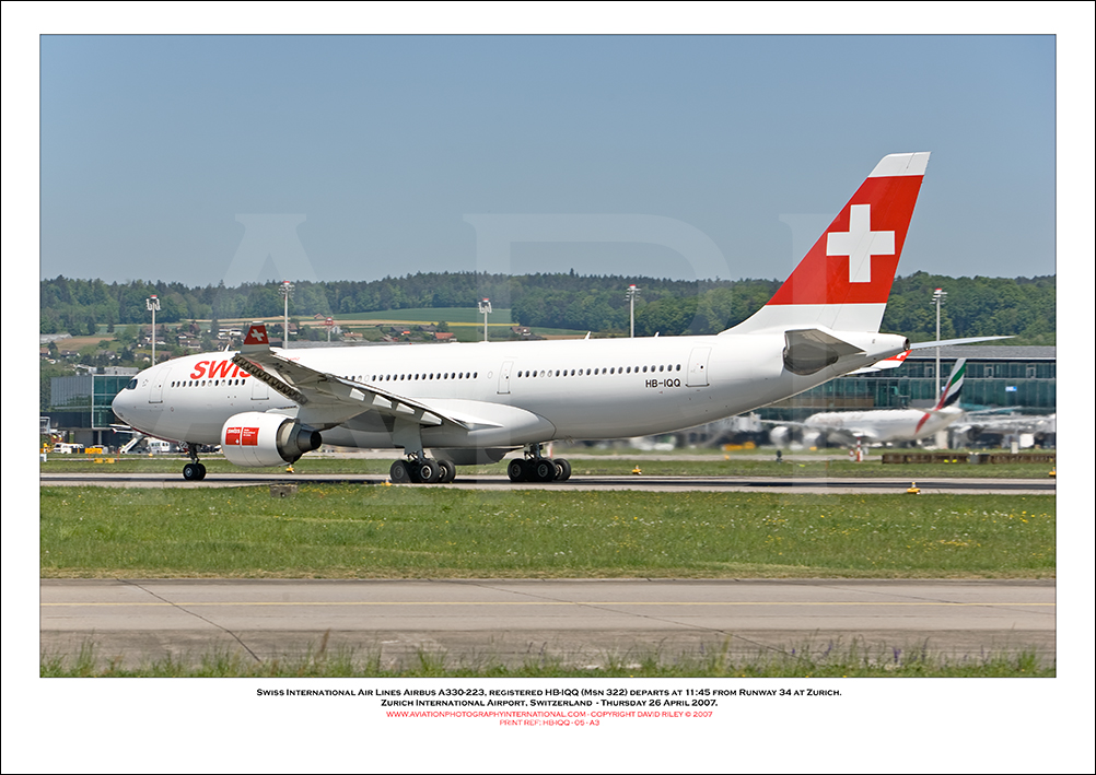 HB-IQQ - Swiss International Air Lines Airbus A330-223  (Msn 322) - 05