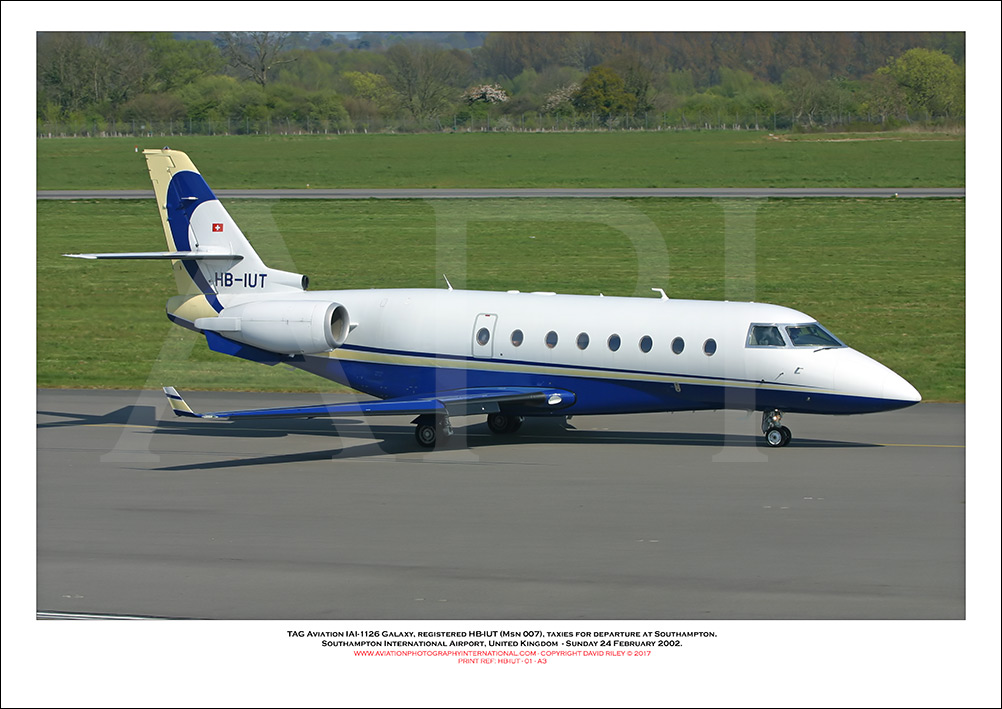 HB-IUT - TAG Aviation IAI-1126 Galaxy  (Msn 007) - 01