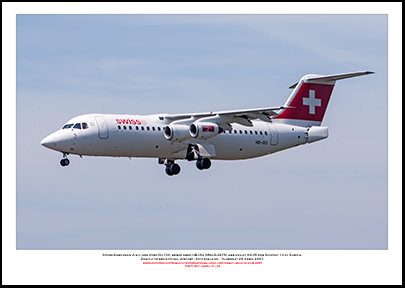 HB-IXU - Swiss European Air Lines Avro RJ100 (Msn E3276) - 01