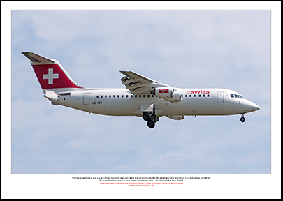 HB-IXV - Swiss European Air Lines Avro RJ100 (Msn E3274) - 01