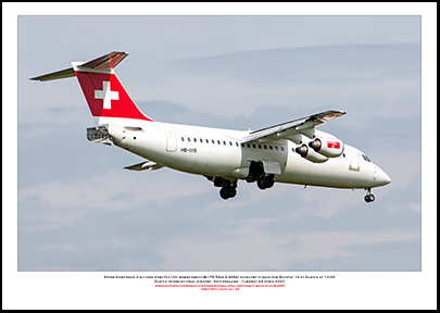 HB-IYR - Swiss European Air Lines Avro RJ100 (Msn E3382) - 01