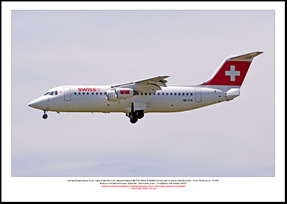 HB-IYR - Swiss European Air Lines Avro RJ100 (Msn E3382) - 02