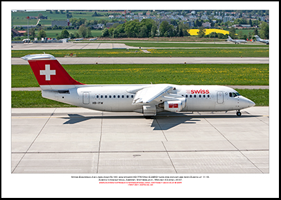 HB-IYW - Swiss European Air Lines Avro RJ100 (Msn E-3359) - 02