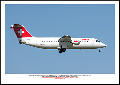 HB-IYY - Swiss European Air Lines Avro RJ100 (Msn E-3339) - 02