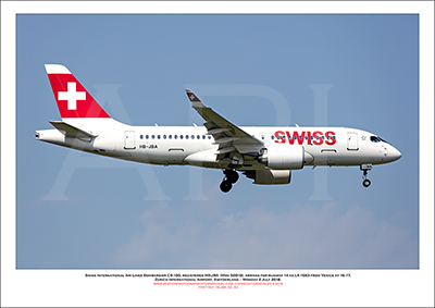 HB-JBA - Swiss International Air Lines  Bombardier CS100 (Msn 50010) - 02