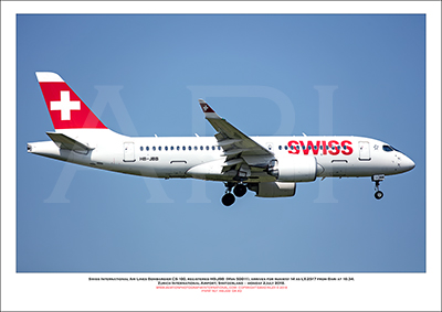 HB-JBB - Swiss International Air Lines  Bombardier CS100 (Msn 50011) - 04