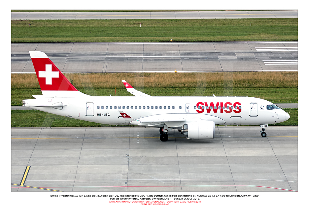 HB-JBC - Swiss International Air Lines  Bombardier CS100 (Msn 50012) - 06