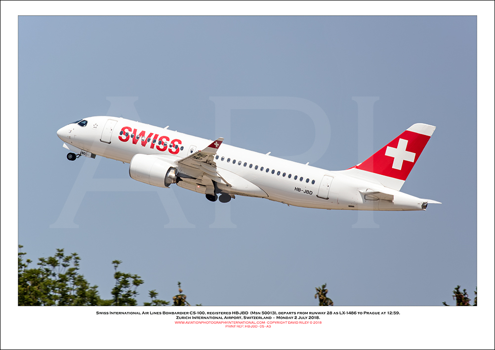 HB-JBD - Swiss International Air Lines  Bombardier CS100 (Msn 50013) - 05