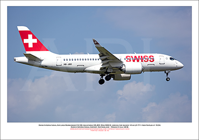 HB-JBD - Swiss International Air Lines  Bombardier CS100 (Msn 50013) - 06
