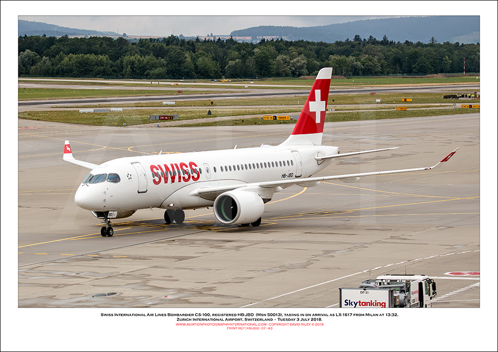 HB-JBD - Swiss International Air Lines  Bombardier CS100 (Msn 50013) - 07