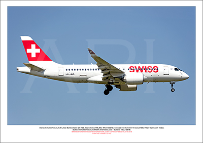 HB-JBG - Swiss International Air Lines  Bombardier CS100 (Msn 50016) - 03
