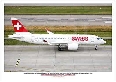 HB-JBH - Swiss International Air Lines  Bombardier CS100 (Msn 50017) - 06