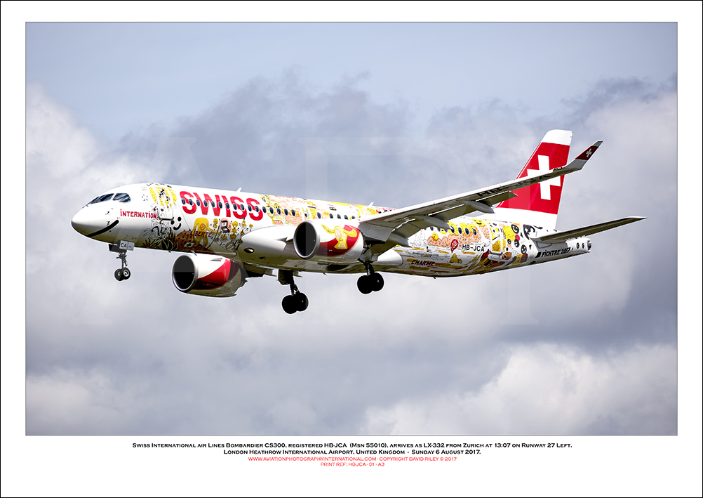 HB-JCA - Swiss International Air Lines  Bombardier CS-300 (Msn 55010) - 01