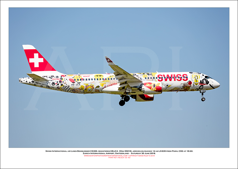 HB-JCA - Swiss International Air Lines  Bombardier CS-300 (Msn 55010) - 03