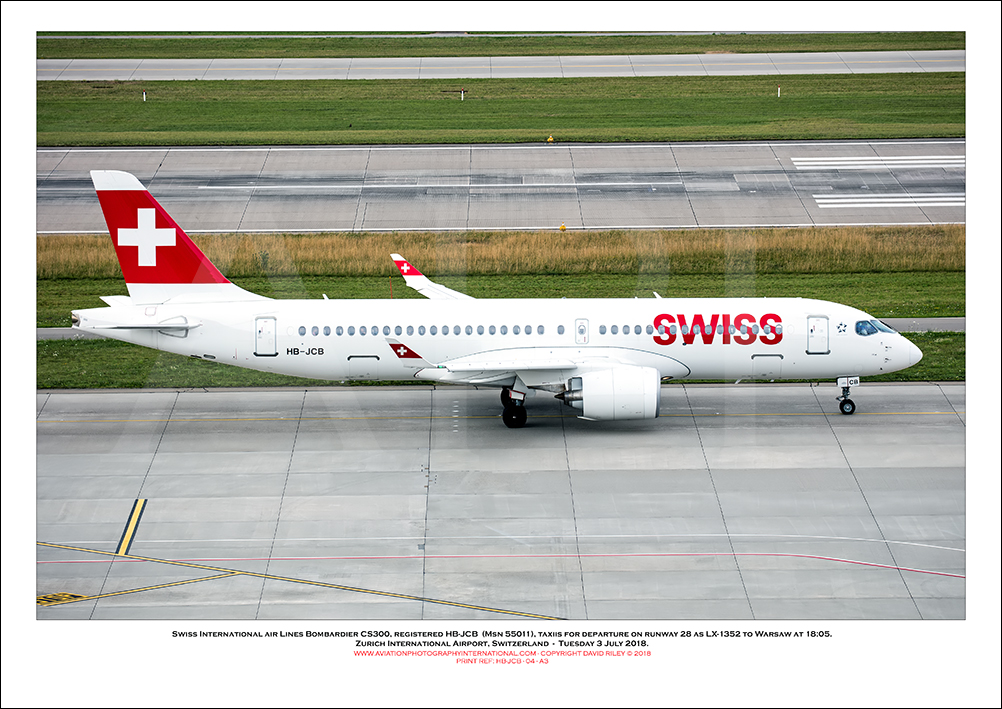HB-JCB - Swiss International Air Lines  Bombardier CS-300 (Msn 55011) - 04