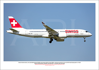 HB-JCH - Swiss International Air Lines  Bombardier CS-300 (Msn 55021) - 01