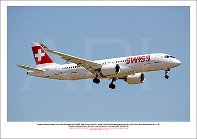 HB-JCJ - Swiss International Air Lines  Bombardier CS-300 (Msn 55025) - 01