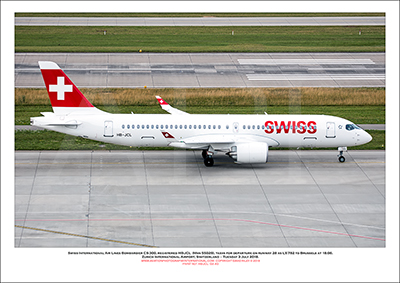 HB-JCL - Swiss International Air Lines  Bombardier CS-300 (Msn 55029) - 02