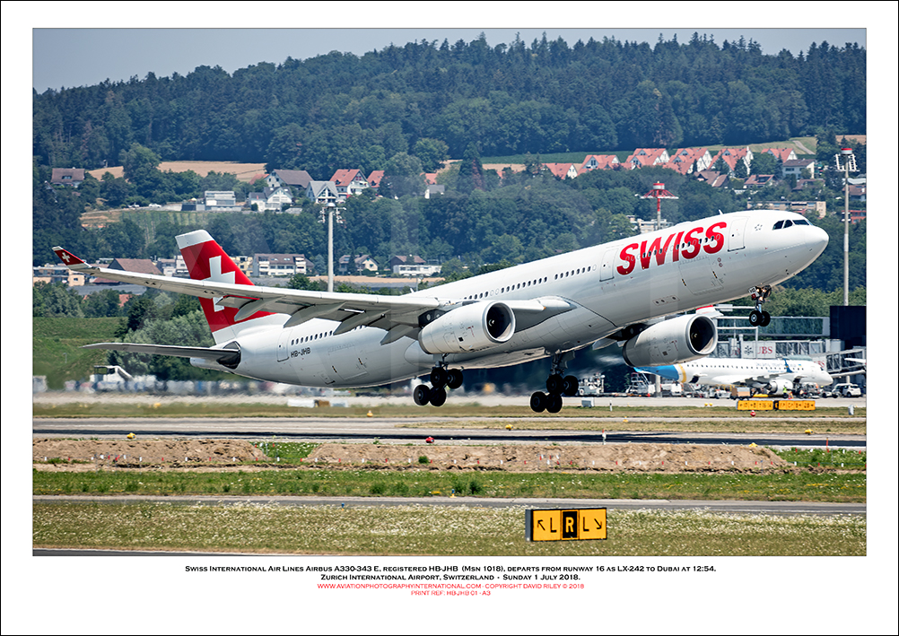 HB-JHB - Swiss International Air Lines Airbus A330-343 E  (Msn 1018) - 01