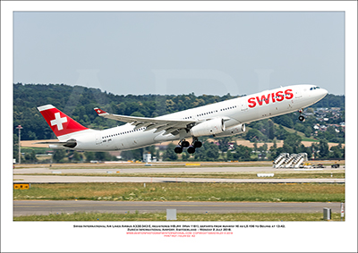 HB-JHI - Swiss International Air Lines Airbus A330-343 E  (Msn 1181) - 02