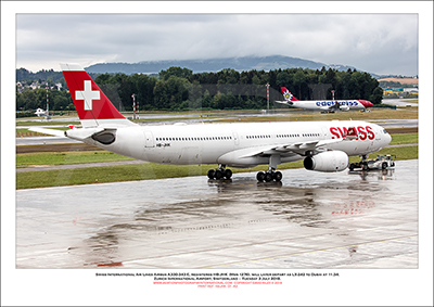 HB-JHK - Swiss International Air Lines Airbus A330-343 E  (Msn 1276) - 01