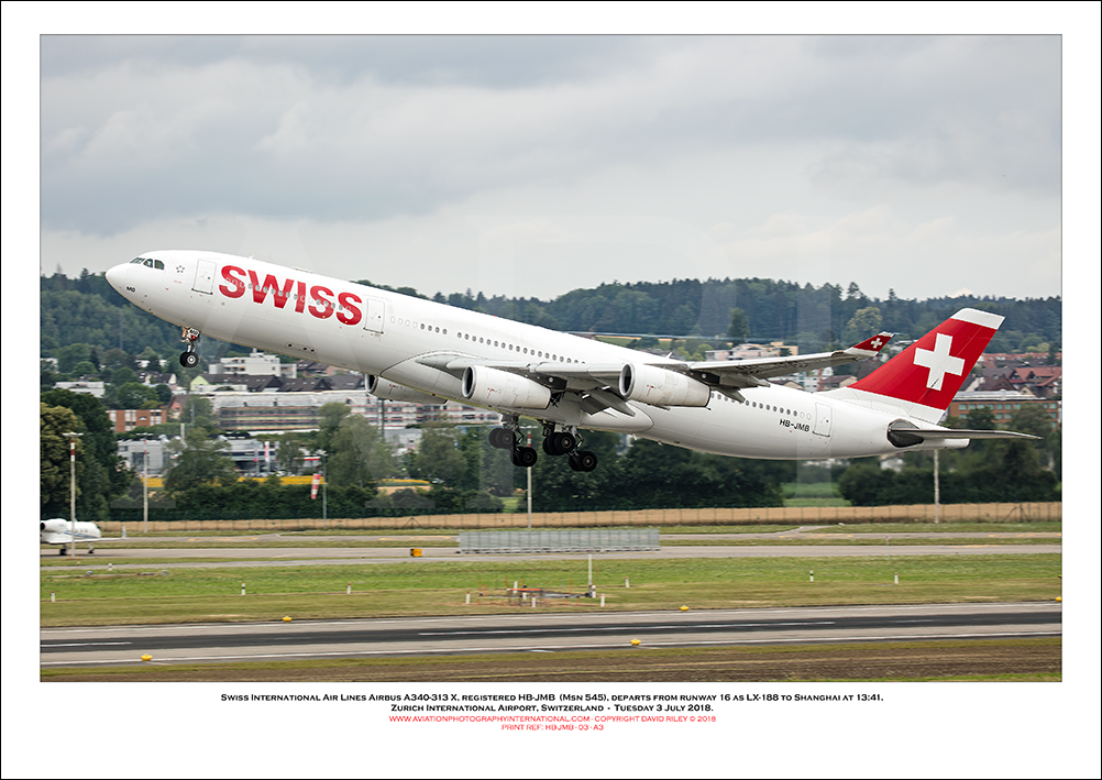 HB-JMB - Swiss International Air Lines Airbus A340-313 X (Msn 545) - 03