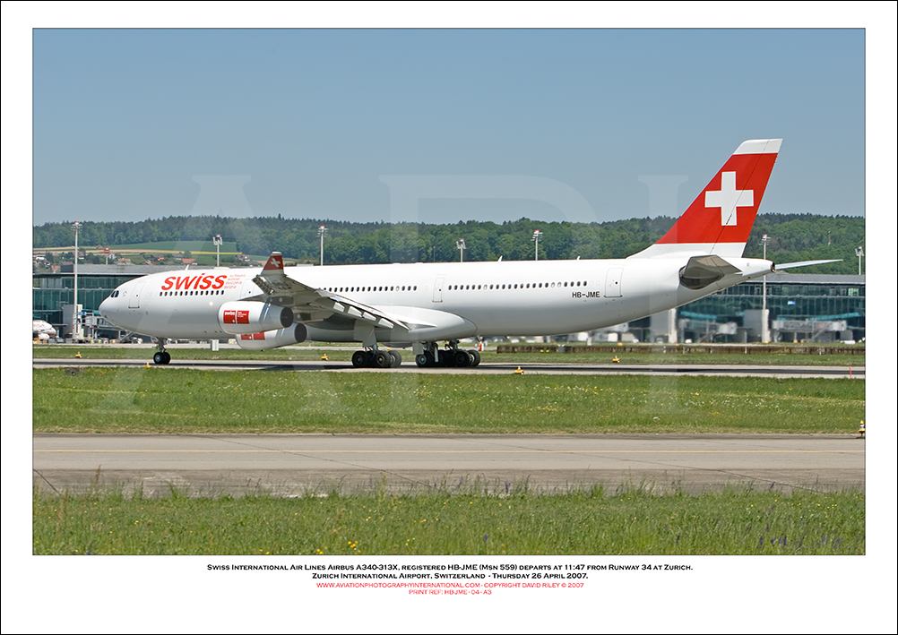 HB-JME - Swiss International Air Lines Airbus A340-313 X (Msn 559) - 04
