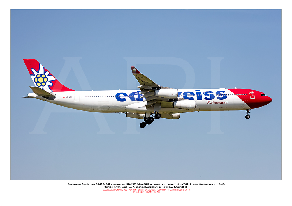 HB-JMF- Edelweiss Air Airbus A340-313 X  (Msn 561) - 03