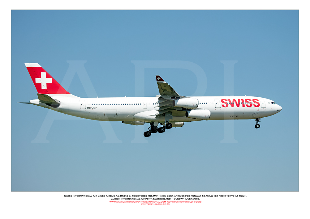 HB-JMH - Swiss International Air Lines Airbus A340-313 E (Msn 585) - 02