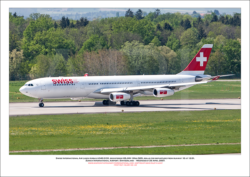 HB-JMH - Swiss International Air Lines Airbus A340-313 E (Msn 585) - 05