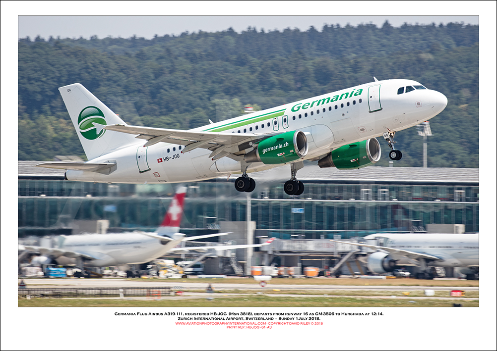 HB-JOG - Germania Luft Airbus A319-111  (Msn  3818) - 01