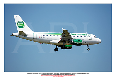 HB-JOH - Germania Luft Airbus A319-111  (Msn  3589) - 01