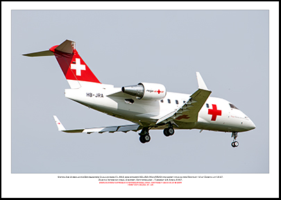 HB-JRA - Swiss Air Ambulancer Bombardier Challenger CL- 604 (Msn 5529) - 01
