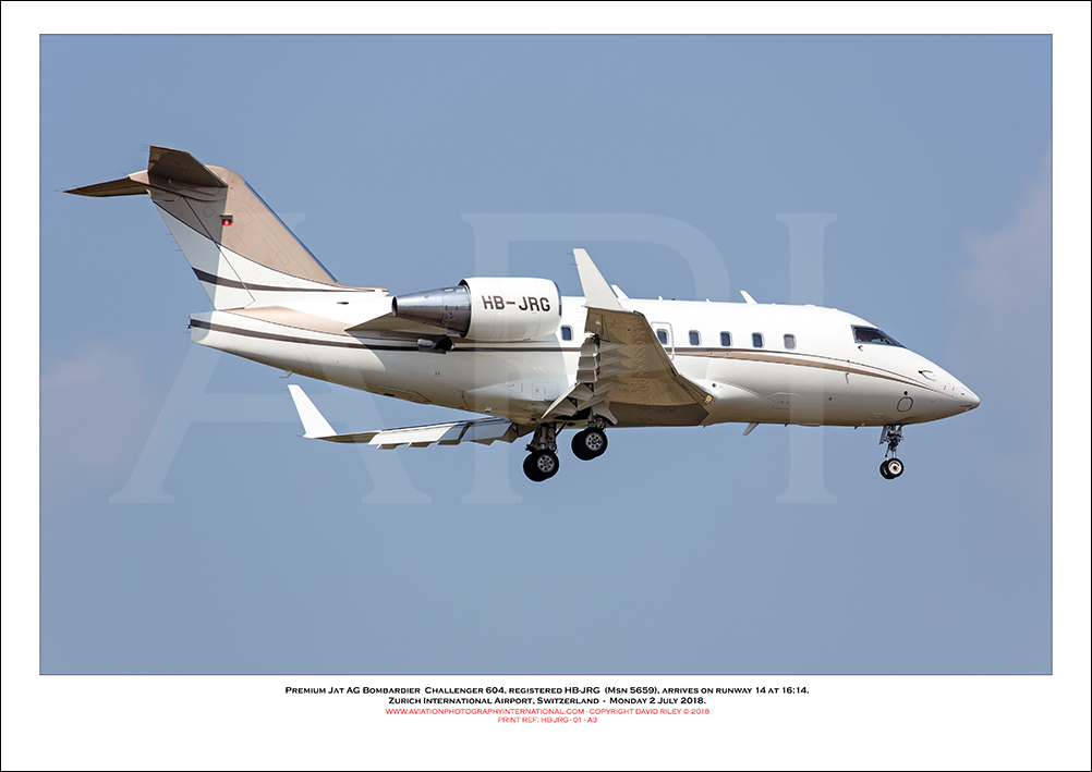HB-JRG - Air X Charter Bombardier Challenger 604 (Msn 5659) - 01
