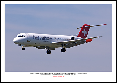 HB-JVC - Helvetic Airways Fokker 100  (Msn 11501) - 06