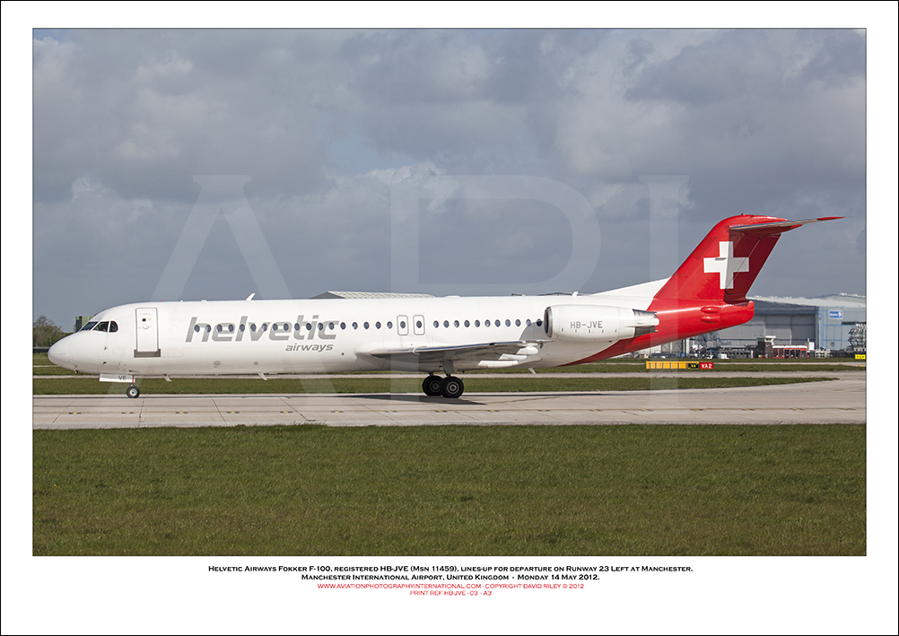 HB-JVE - Helvetic Airways Fokker 100  (Msn 11459) - 03