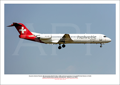 HB-JVE - Helvetic Airways Fokker 100  (Msn 11459) - 05