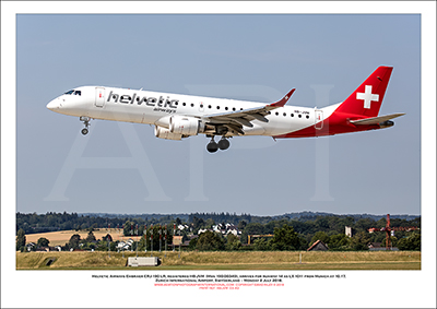 HB-JVM - Helvetic Airways Embraer ERJ-190 LR  (Msn 190-00349) - 03