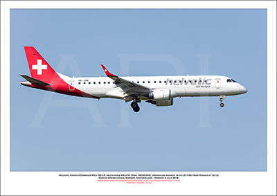 HB-JVM - Helvetic Airways Embraer ERJ-190 LR  (Msn 190-00349) - 05