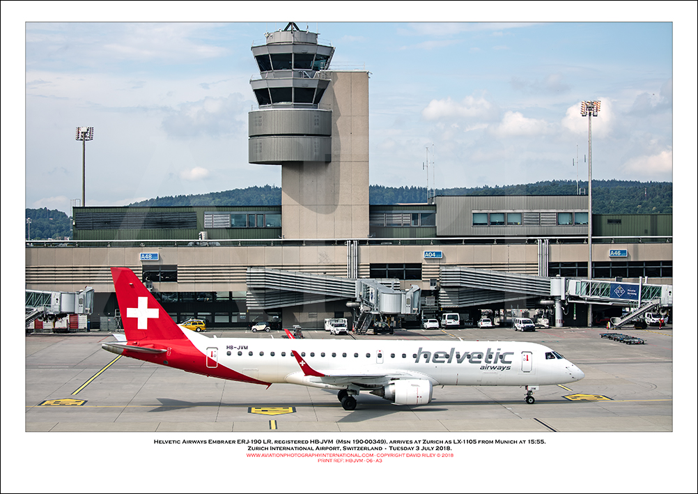 HB-JVM - Helvetic Airways Embraer ERJ-190 LR  (Msn 190-00349) - 06