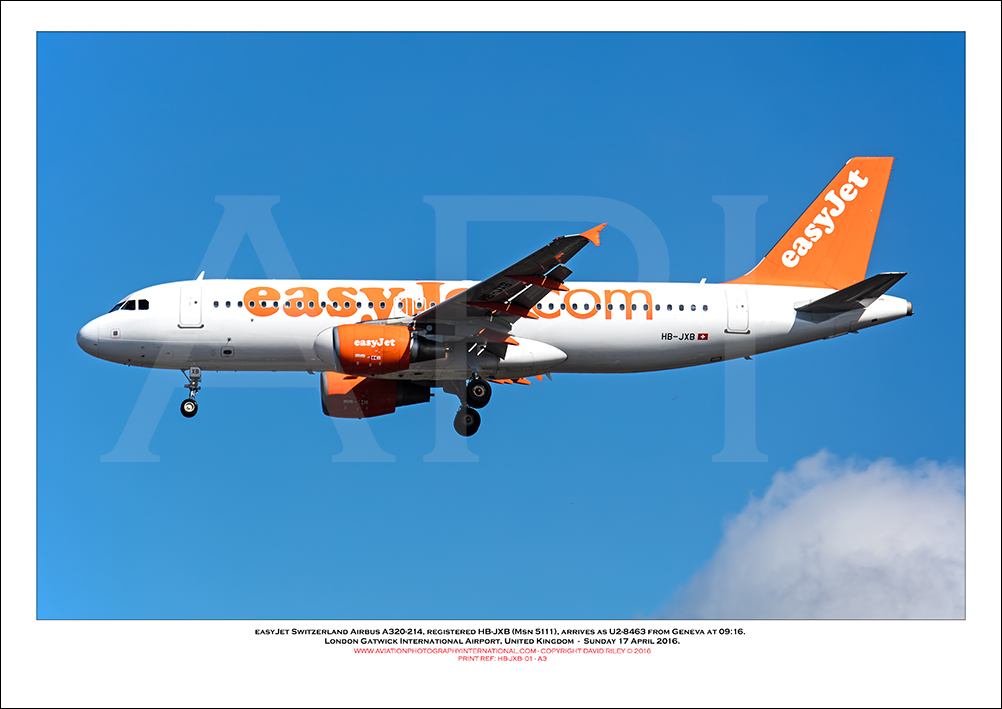 HB-JXB - easyJet Airbus A319-111 (Msn 5111 ) - 01