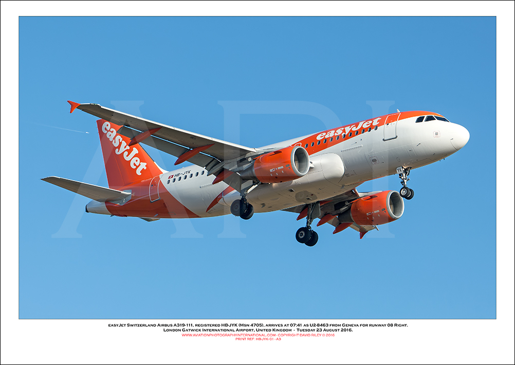 HB-JYK - easyJet Airbus A319-111 (Msn 4705 ) - 01
