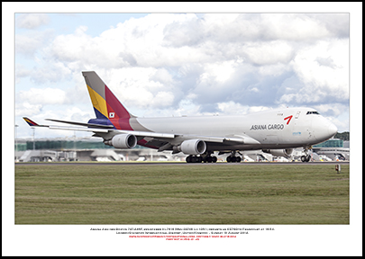 HL7616 - Asiana Airlines Boeing 747-446F (Msn 33748 Ln 1351)  - 01
