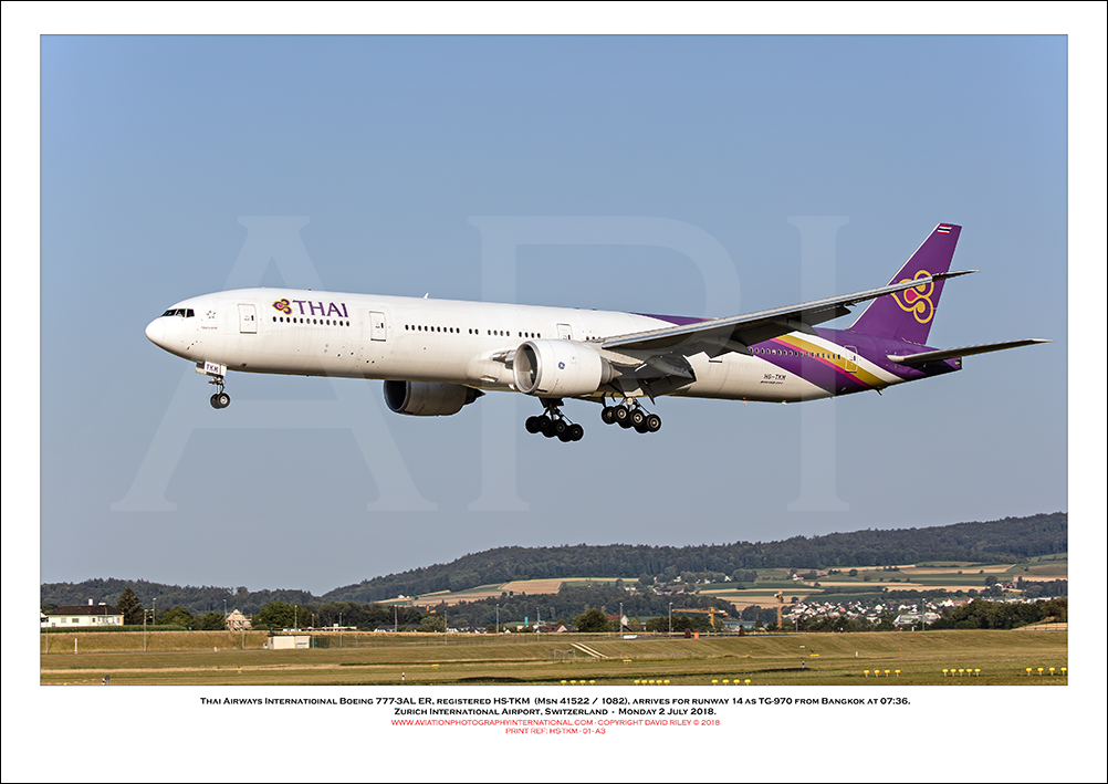 HS-TKM - Thai Airways International Boeing 777-3AL ER (Msn 41522 Ln 1082) - 01