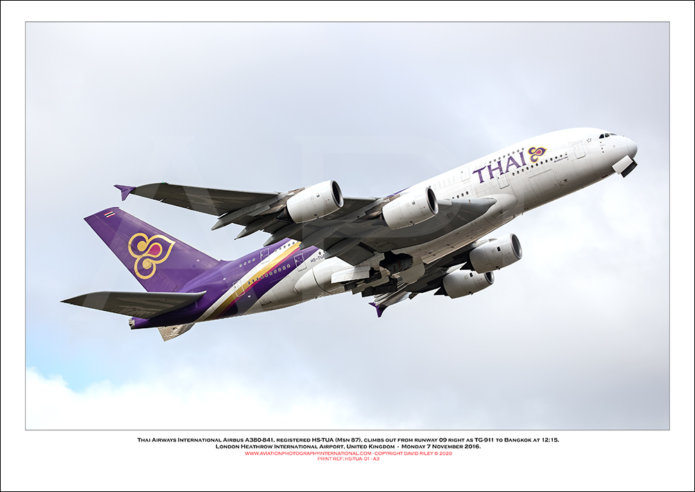 HS-TUA - Thai Airways International Airbus A380-841  (Msn 100) - 01