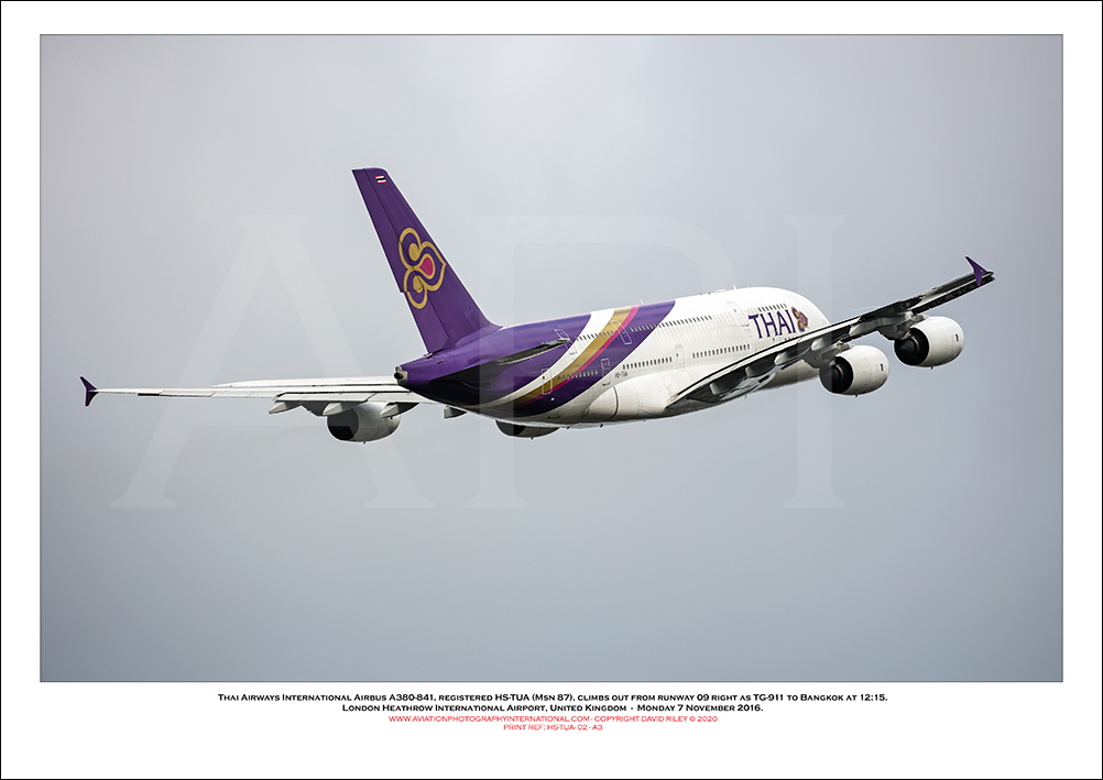 HS-TUA - Thai Airways International Airbus A380-841  (Msn 100) - 02